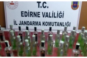 30 şişe kaçak içki ele geçirildi