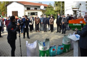 Malkara'da gübre ve tohum dağıtımı töreni yapıldı