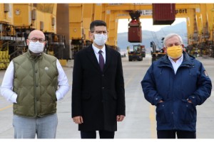 Cumhurbaşkanlığı Yatırım Ofisi Başkanı Dağlıoğlu'ndan Asyaport Limanı'nda inceleme