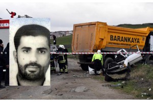 Kamyon ile çarpışan otomobil hurdaya döndü, sürücü öldü