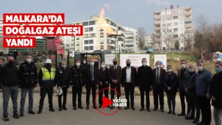 Malkara’da İlk Doğalgaz Ateşi Yandı