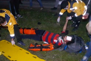 Otomobilin çarptığı Filistinli mülteci ağır yaralandı