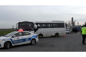 Tekirdağ’da işçi servisleri çarpıştı: 19 yaralı