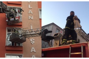 Çerkezköy’de apartmandaki yangın panik yarattı