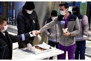 Sağlık çalışanlarına sabah çorbası Süleymanpaşa Belediyesi'nden