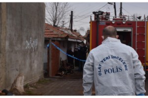 Sobadan çıkan yangında yanarak, can verdi