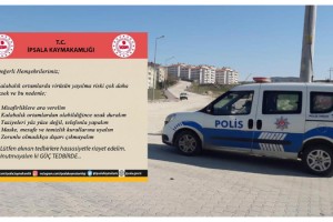 İpsala'da halka 'taziyeleri telefonla yapın' uyarısı