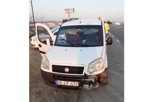 Keşan’da yoldan çıkan araçta 1 kişi yaralandı