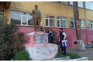 Tekirdağ’da Atatürk heykeline saldırının faili yakalandı