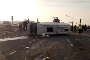 Tekirdağ'da minibüsle hafriyat kamyonu çarpıştı: 6 yaralı