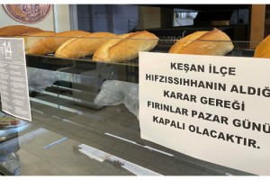 Vaka sayısı artan Keşan’da, Pazar günleri ekmek çıkmayacak