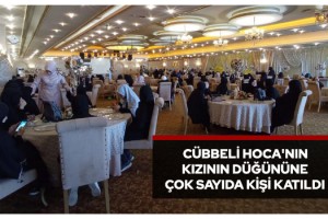 Cübbeli Hoca'nın kızının düğününe çok sayıda kişi katıldı