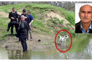 Nehirde aranan yaşlı adamın beslediği köpek, bir an olsun bölgeden ayrılmadı