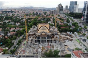 Barbaros Hayrettin Paşa Cami'nin yüzde 75'i tamamlandı