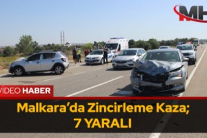 Malkara'da zincirleme kaza: 7 yaralı