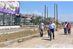 Süleymanpaşa'nın Altınova sahili yeni görünümüne kavuşuyor