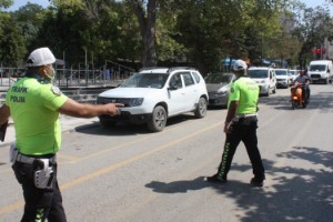 Keşan’da polisten motosiklet denetimi