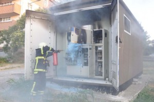 Malkara'da elektrik trafosunda çıkan yangın korkuttu