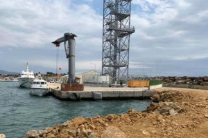 Enez Deniz Gümrük Kapısı rıhtım inşaatı sürüyor