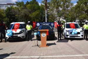 Keşan Belediyesi, emniyete 3 yeni araç hibe etti