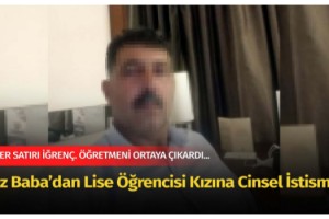 Lise öğrencisi kıza, babasının cinsel istismarını öğretmeni ortaya çıkardı