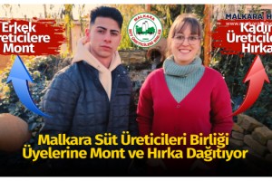 Malkara Süt Üreticileri Birliği Üyelerine Mont ve Hırka Dağıtıyor
