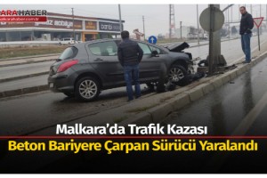 Malkara’da Trafik Kazası 1 Yaralı