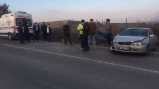 İki otomobil çarpıştı; 1 yaralı