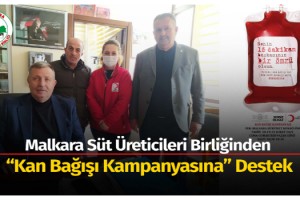 Malkara Süt Üreticileri Birliğinden “Kan Bağışı Kampanyasına” Destek