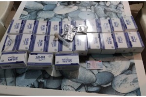 Tekirdağ'da yeşil reçeteye tabi 1278 hap ele geçirildi