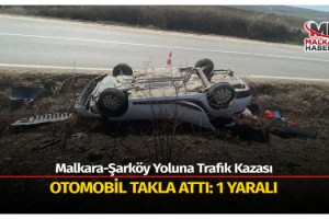 Malkara-Şarköy yolunda kaza; 1 yaralı