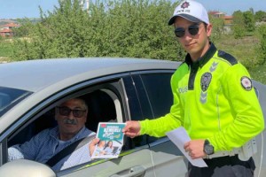 Bayram öncesi Tekirdağ-Çanakkale yolunda trafik denetlemesi