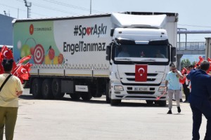 'Spor Engel Tanımaz' TIR'ı Tekirdağ'a ulaştı