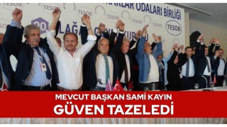 Tekirdağ Esnaf ve Sanatkârlar Odalar Birliği Başkanı Sami Kayın Güven Tazeledi