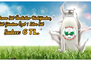 Dünya Süt Günü'nde Malkara’da Süt 6 TL.