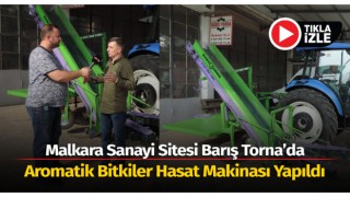 Malkara’da Aromatik Bitkiler Hasat Makinası Yapıldı