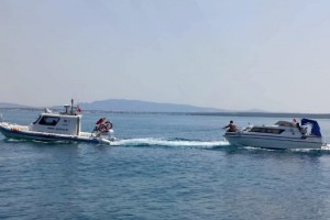 Saros Körfezi'nde sürüklenen tekneyi, Serdar 7M Radarı buldu