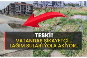 Malkara’da günlerdir lağım suları yola akıyor