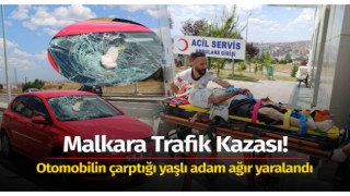 Malkara'da otomobilin çarptığı yaşlı adam ağır yaralandı