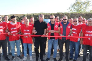 Tekirdağ Büyükşehir Belediyesi'nin 'protesto' alanında ilk eylem