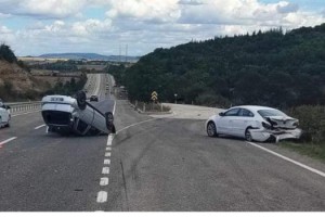 Tekirdağ'da otomobiller çarpıştı: 2 yaralı
