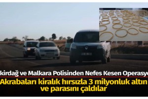 Malkara'da akrabalarına ait 3 milyonluk altını ve parasını kiralık hırsızla çaldılar