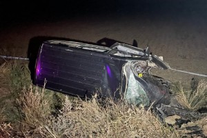 Şarampole devrilen kamyonetin sürücüsü öldü