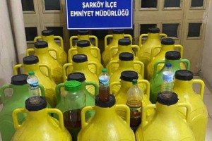 Şarköy'de 1 ton sahte şarap ele geçirildi