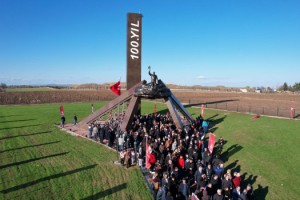Edirne'nin kurtuluşunun 100'üncü yılı anısına yapılan anıt açıldı