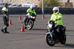 Tekirdağ'da motosikletli 'şahin' timlerine sürüş eğitimi verildi