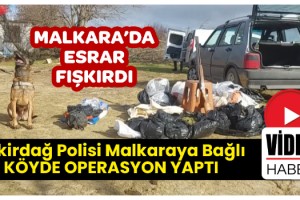 Köyden adeta esrar fışkırdı!