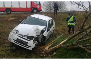 Ağaca çarpan otomobilde ağır yaralanan kadın, hayatını kaybetti
