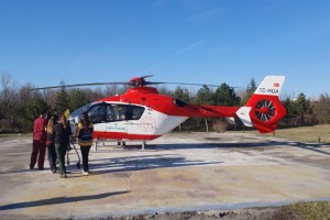 Ambulans helikopter 6 aylık bebek için havalandı