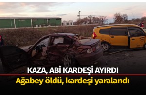 Kardeşler ayrı araçlarda zincirleme kazaya karıştı